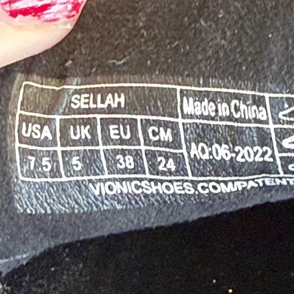 Vionic Sellah Calf Hair Animal Print Slip On Loafers Size 38 US7.5 Arch Support - Picture 9 of 9